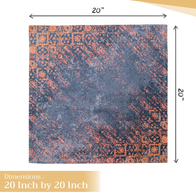 Maison d' Hermine Cloth Napkins Set of 4 100% Cotton for Thanksgiving Christmas Decorations Everyday Reusable Square Fall Napkins Cloth Washable Dinner Party (Imperfection, 20"x20") - Image 4